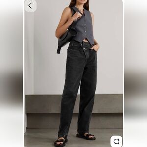 Agolde Women's Relaxed Black Jeans